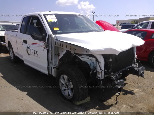 1FTEX1C50JKC22171 - 2018 FORD F150 SUPER CAB WHITE photo 1