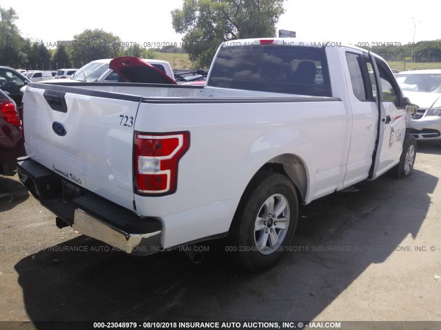 1FTEX1C50JKC22171 - 2018 FORD F150 SUPER CAB WHITE photo 4