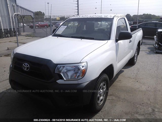 5TFNX4CN4EX037437 - 2014 TOYOTA TACOMA WHITE photo 2