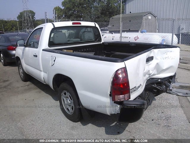 5TFNX4CN4EX037437 - 2014 TOYOTA TACOMA WHITE photo 3