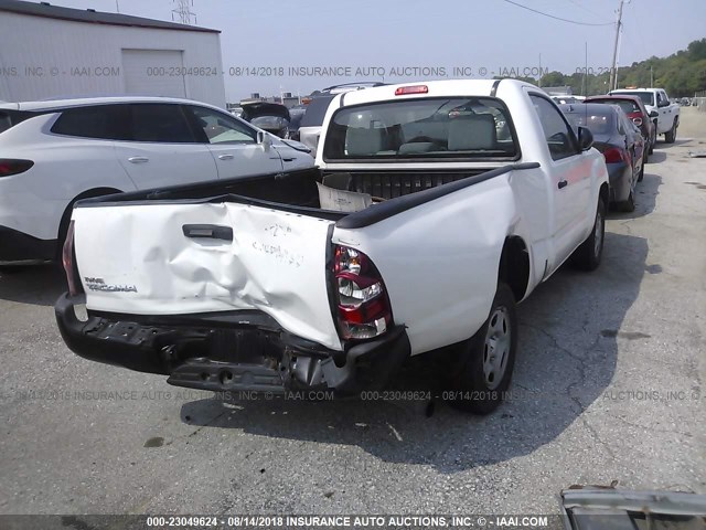 5TFNX4CN4EX037437 - 2014 TOYOTA TACOMA WHITE photo 4