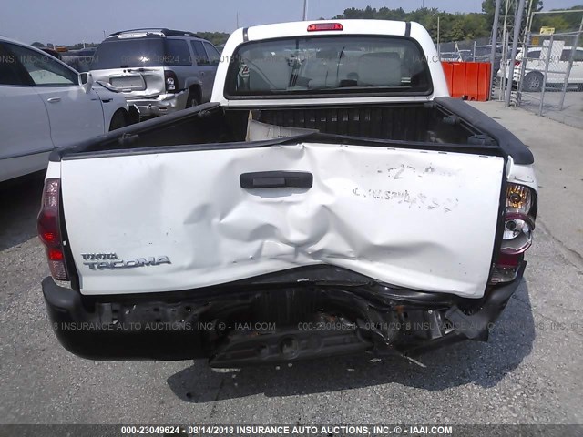 5TFNX4CN4EX037437 - 2014 TOYOTA TACOMA WHITE photo 6