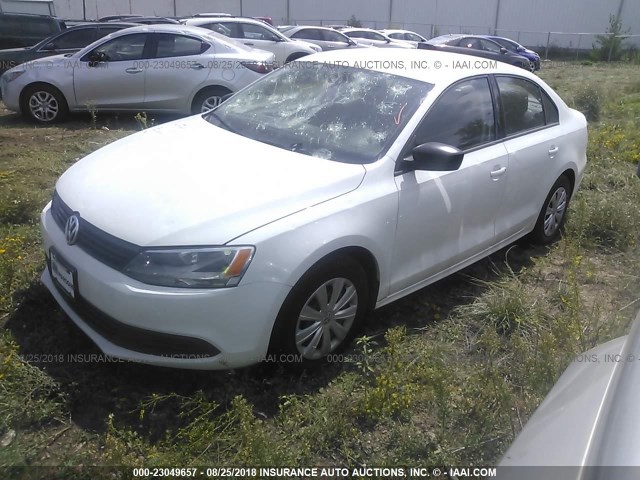3VW2K7AJ2EM304547 - 2014 VOLKSWAGEN JETTA S 白色 照片 2