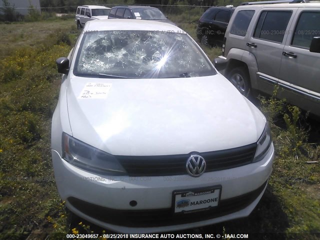 3VW2K7AJ2EM304547 - 2014 VOLKSWAGEN JETTA S 白色 照片 6