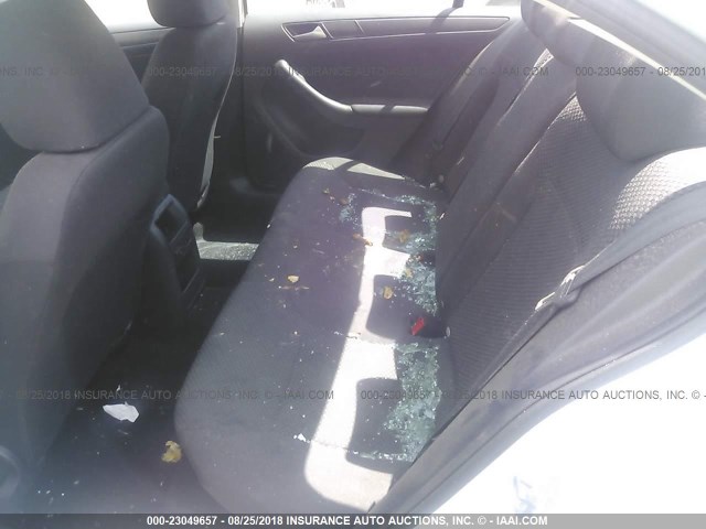 3VW2K7AJ2EM304547 - 2014 VOLKSWAGEN JETTA S 白色 照片 8