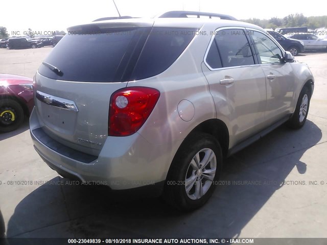 2GNALBEK8F1128461 - 2015 CHEVROLET EQUINOX LT BEIGE photo 4