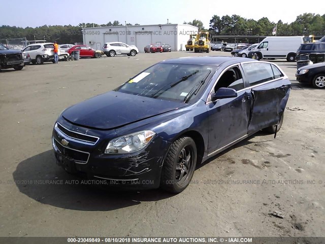 1G1ZC5EB1AF273557 - 2010 CHEVROLET MALIBU 1LT ლურჯი ფოტო 2