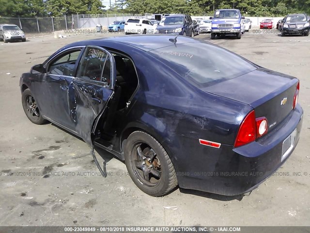 1G1ZC5EB1AF273557 - 2010 CHEVROLET MALIBU 1LT ლურჯი ფოტო 3