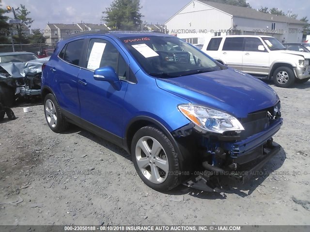 KL4CJASB6GB617149 - 2016 BUICK ENCORE BLUE photo 1