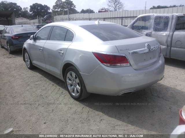 1G4GF5E39DF262899 - 2013 BUICK LACROSSE PREMIUM SILVER photo 3