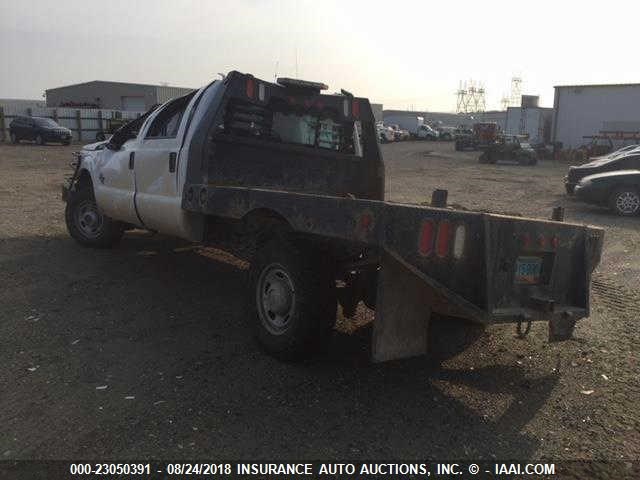 1FT8W3BT2CED17358 - 2012 FORD F350 4X4 CREWCAB SUPER DUTY WHITE photo 3