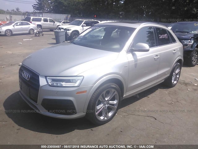 WA1GFCFS4GR010456 - 2016 AUDI Q3 PRESTIGE SILVER photo 2