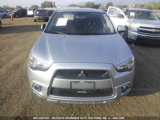 JA4AR4AU7BZ021309 - 2011 MITSUBISHI OUTLANDER SPORT SE SILVER photo 6