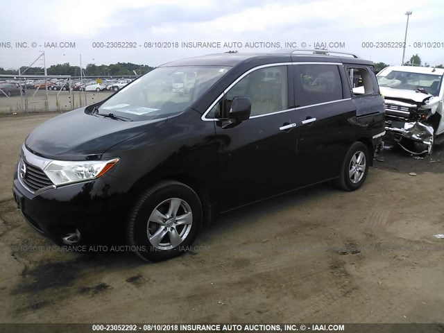 JN8AE2KP0D9067425 - 2013 NISSAN QUEST S/SV/SL/LE BLACK photo 2