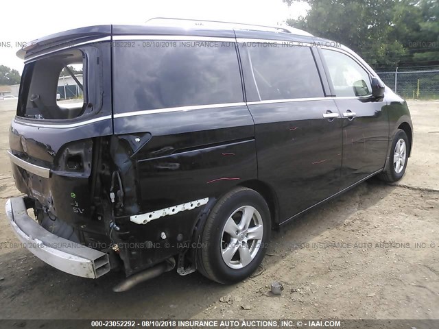 JN8AE2KP0D9067425 - 2013 NISSAN QUEST S/SV/SL/LE BLACK photo 4