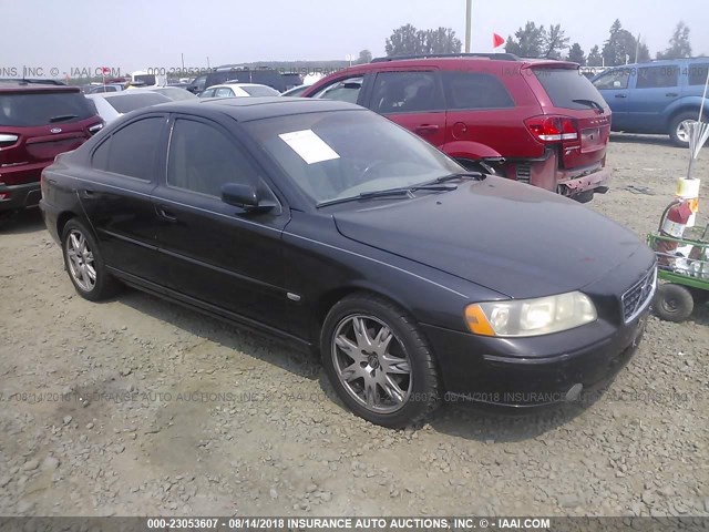 YV1RS592752425983 - 2005 VOLVO S60 2.5T BLACK photo 1