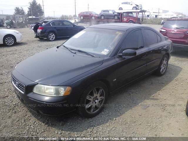 YV1RS592752425983 - 2005 VOLVO S60 2.5T BLACK photo 2