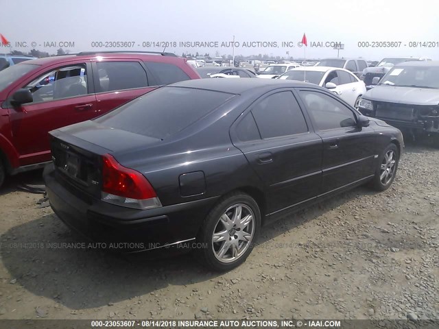 YV1RS592752425983 - 2005 VOLVO S60 2.5T BLACK photo 4