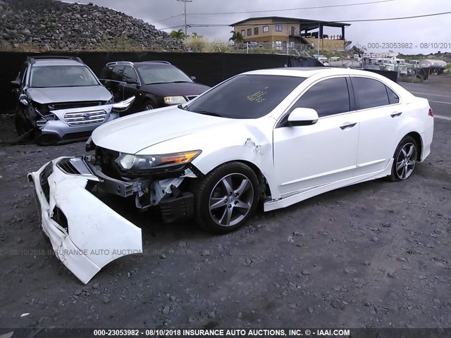 JH4CU2F8XCC013088 - 2012 ACURA TSX SE WHITE photo 2