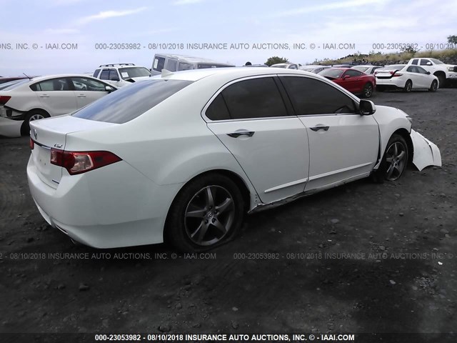 JH4CU2F8XCC013088 - 2012 ACURA TSX SE WHITE photo 4