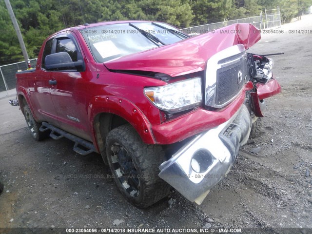 5TFUW5F18DX308592 - 2013 TOYOTA TUNDRA DOUBLE CAB SR5 RED photo 1