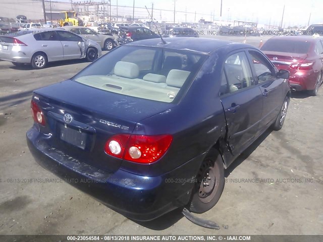 1NXBR32E26Z744513 - 2006 TOYOTA COROLLA CE/LE/S BLUE photo 4