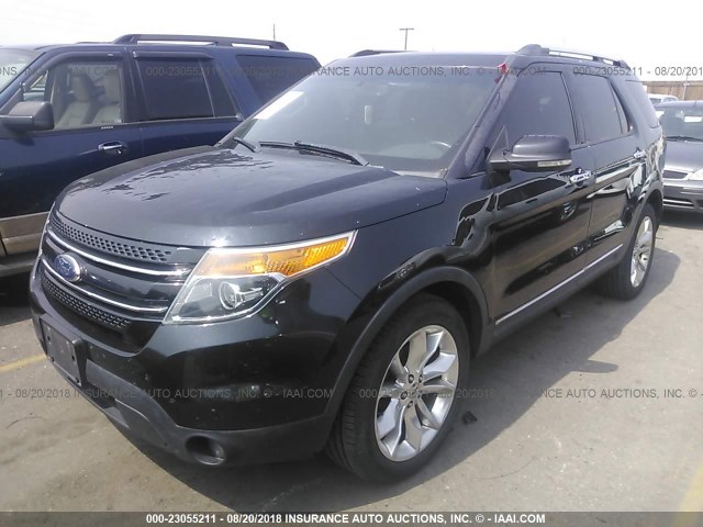 1FMHK8F86BGA65238 - 2011 FORD EXPLORER LIMITED BLACK photo 2