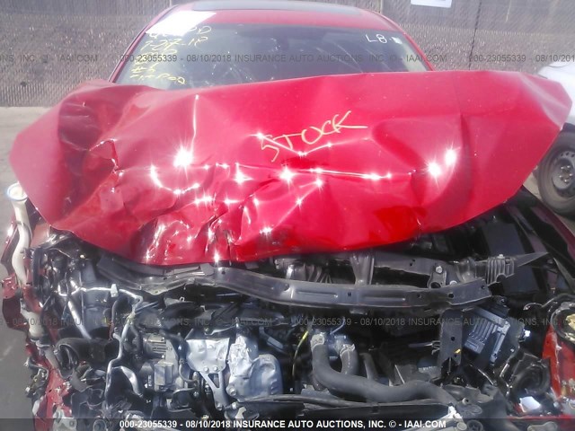 2HGFC1F73GH658351 - 2016 HONDA CIVIC EXL RED photo 10