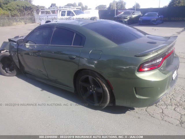 2C3CDXL9XJH246981 - 2018 DODGE CHARGER SRT HELLCAT GREEN photo 3