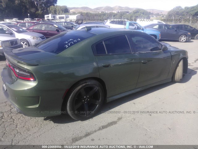 2C3CDXL9XJH246981 - 2018 DODGE CHARGER SRT HELLCAT GREEN photo 4