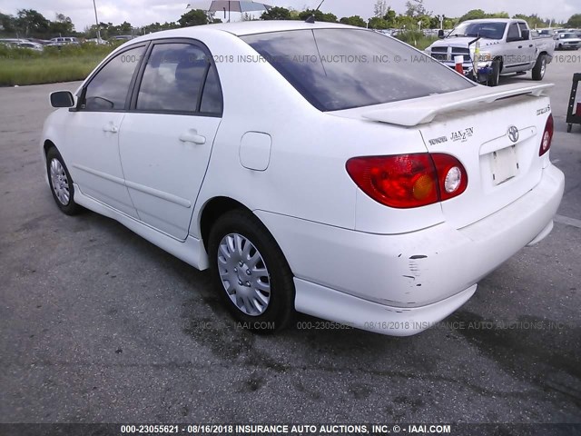 1NXBR32E23Z168790 - 2003 TOYOTA COROLLA CE/LE/S WHITE photo 3