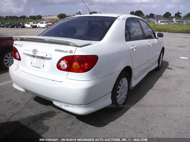 1NXBR32E23Z168790 - 2003 TOYOTA COROLLA CE/LE/S WHITE photo 4