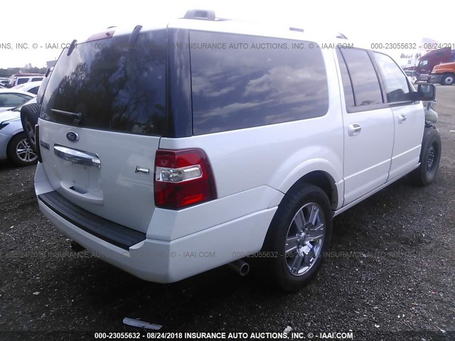 1FMJK2A52AEB70963 - 2010 FORD EXPEDITION EL LIMITED WHITE photo 4