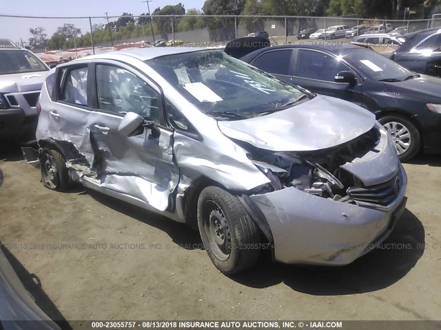 3N1CE2CP1FL373498 - 2015 NISSAN VERSA NOTE S/S PLUS/SV/SL/SR SILVER photo 1