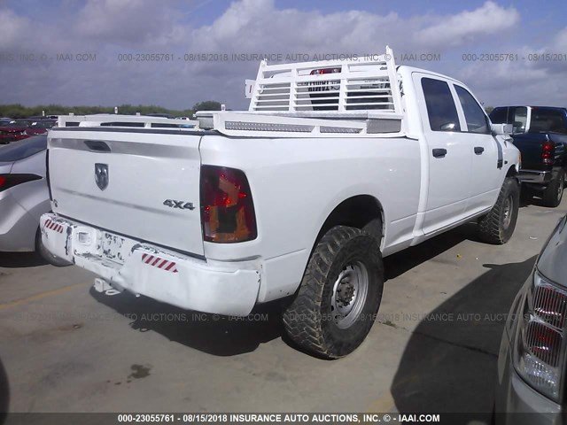 3D7TT2CT6AG116988 - 2010 DODGE RAM 2500 WHITE photo 4