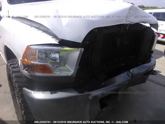 3D7TT2CT6AG116988 - 2010 DODGE RAM 2500 WHITE photo 6