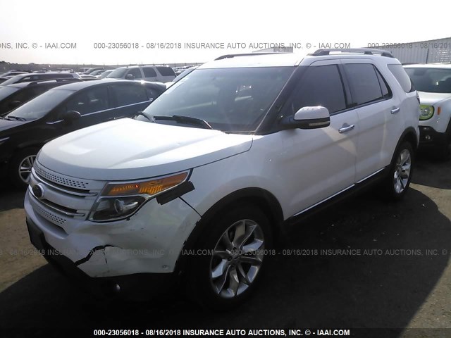 1FMHK8F80CGA83588 - 2012 FORD EXPLORER LIMITED WHITE photo 2