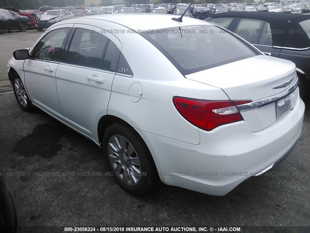 1C3CCBAB3EN208193 - 2014 CHRYSLER 200 LX WHITE photo 3