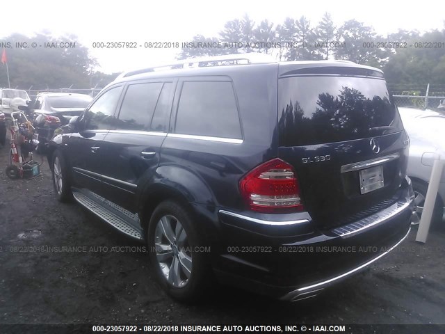 4JGBF2FE1BA749985 - 2011 MERCEDES-BENZ GL 350 BLUETEC BLUE photo 3