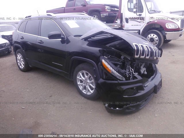 1C4PJMCS5FW757224 - 2015 JEEP CHEROKEE LATITUDE BLACK photo 1