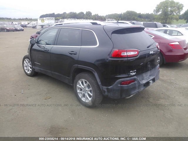 1C4PJMCS5FW757224 - 2015 JEEP CHEROKEE LATITUDE BLACK photo 3