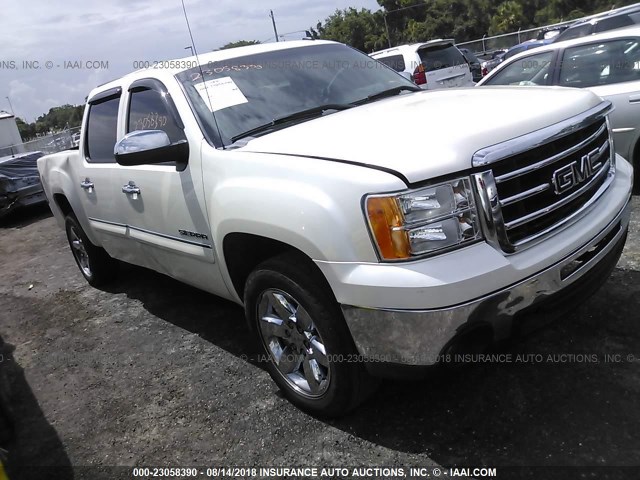 3GTP1VE07DG171833 - 2013 GMC SIERRA C1500 SLE WHITE photo 1