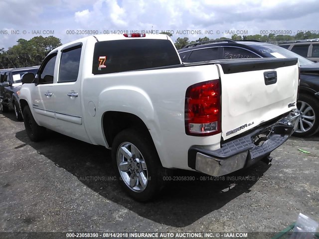 3GTP1VE07DG171833 - 2013 GMC SIERRA C1500 SLE WHITE photo 3