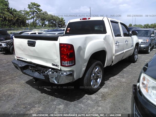 3GTP1VE07DG171833 - 2013 GMC SIERRA C1500 SLE WHITE photo 4