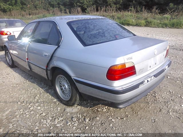WBAGF8325WDL50120 - 1998 BMW 740 I AUTOMATIC SILVER photo 3