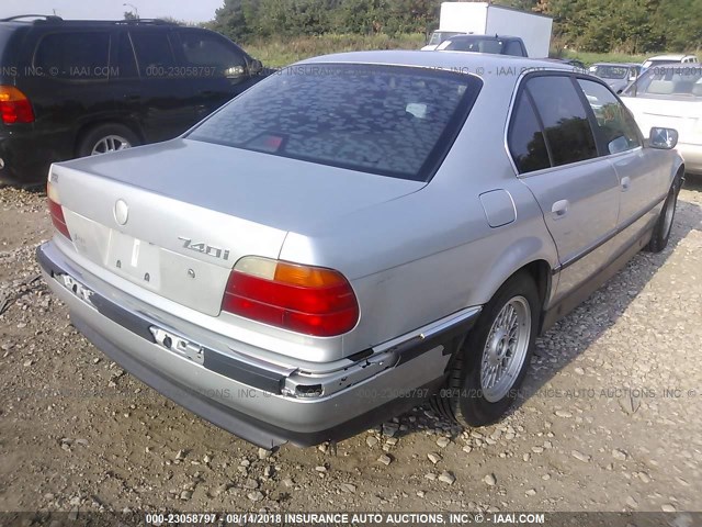 WBAGF8325WDL50120 - 1998 BMW 740 I AUTOMATIC SILVER photo 4