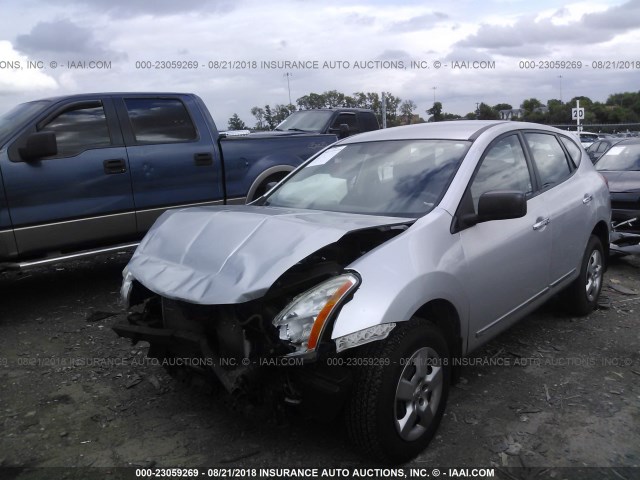 JN8AS5MV1DW609722 - 2013 NISSAN ROGUE S/SV SILVER photo 2