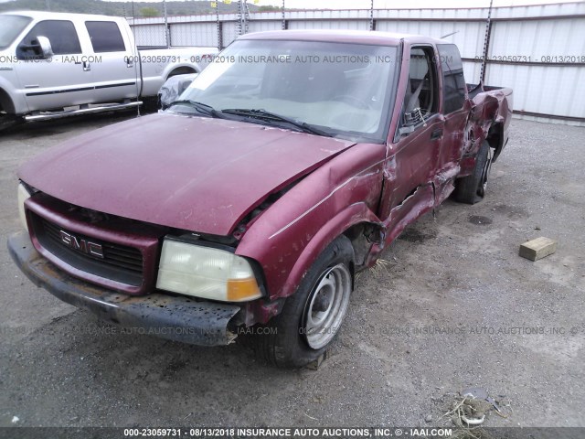 1GTCS19XXXK514661 - 1999 GMC SONOMA RED photo 2