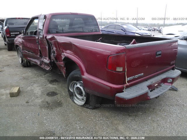 1GTCS19XXXK514661 - 1999 GMC SONOMA RED photo 3