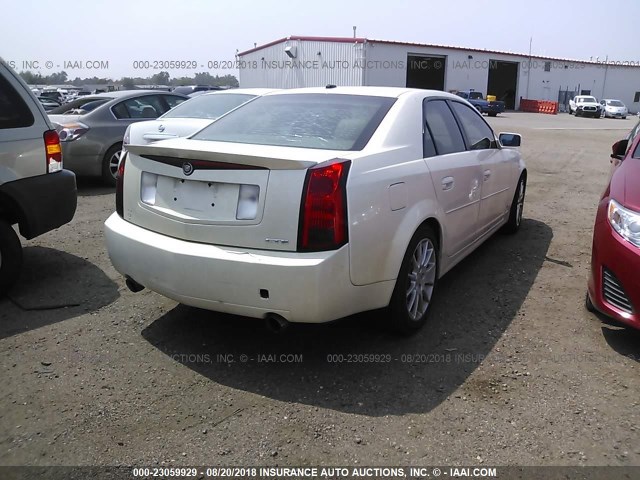 1G6DP577870132658 - 2007 CADILLAC CTS HI FEATURE V6 WHITE photo 4